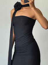 Volant Spaghettiträger Trendy Loose Denim Kleider